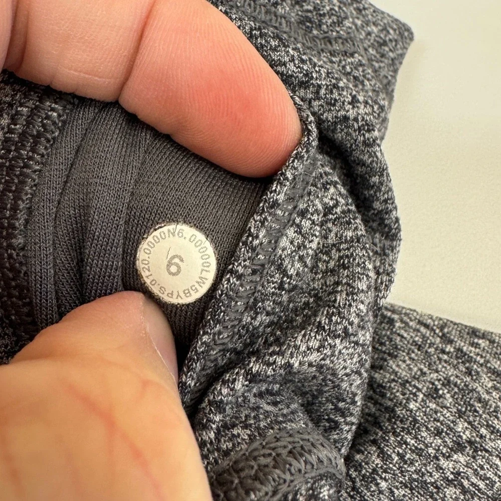 Lululemon Leggings Womens Size 6 Gray Space Dye Wunder Under High Rise Yoga